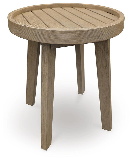 Bradstreet Bay - Round End Table - Beige