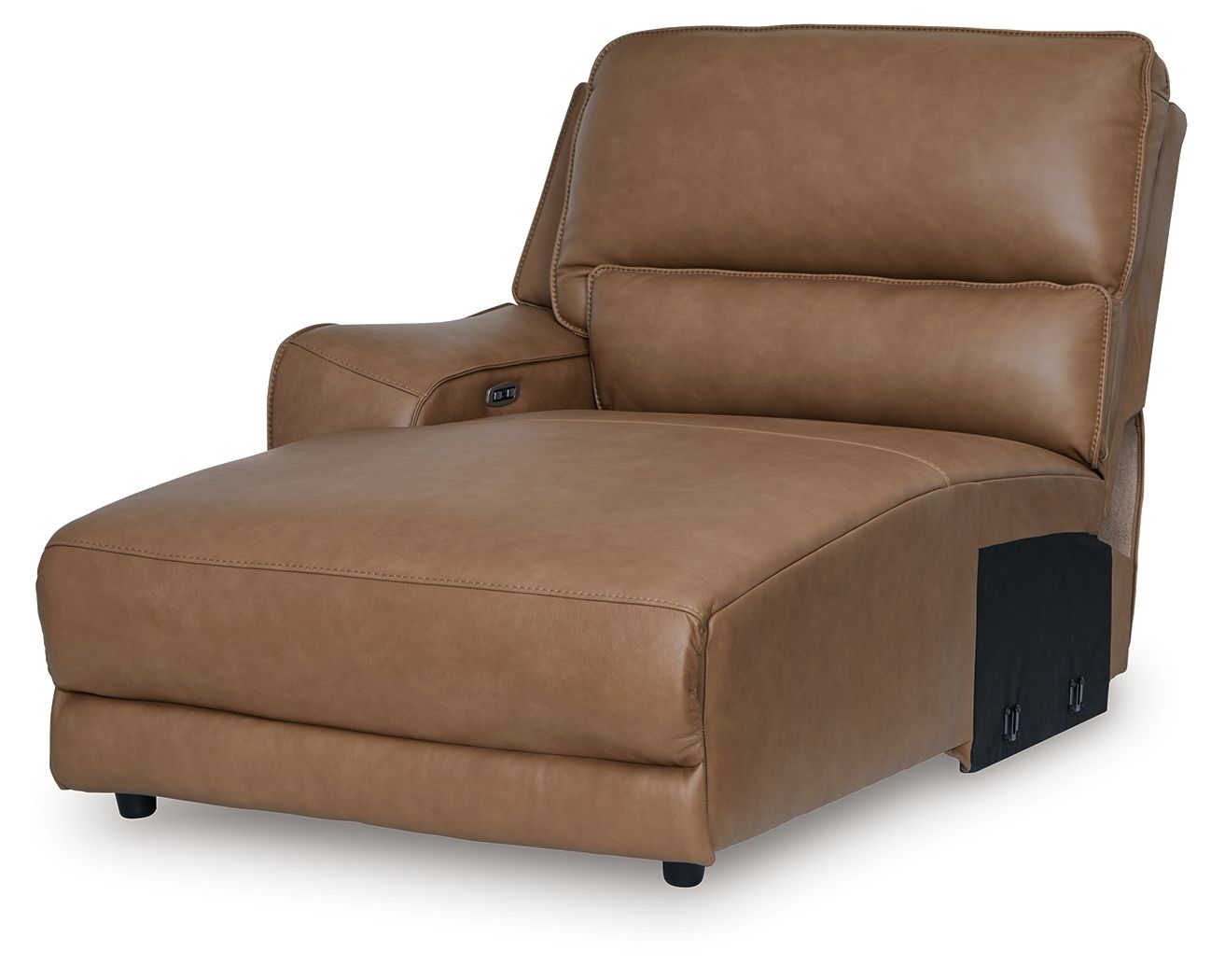 Silverbrooke - LAF Press Back Power Chaise - Caramel