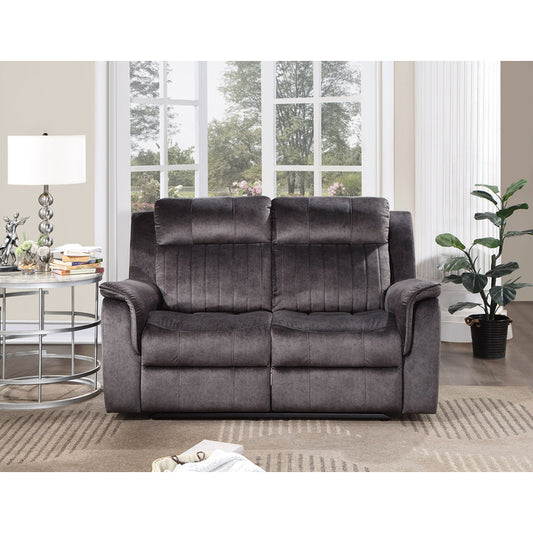 DARK GRAY Fabric  Recliners Loveseat