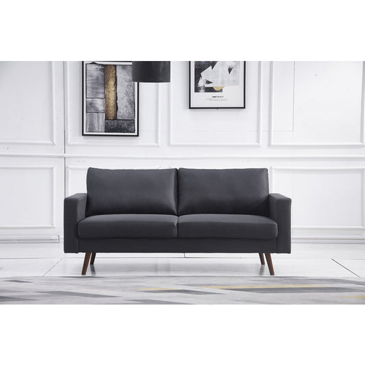 DARK GRAY Linen Stationary Basic Sofa