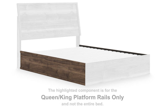 Zadilyn - Queen/King Platform Rails - Brown