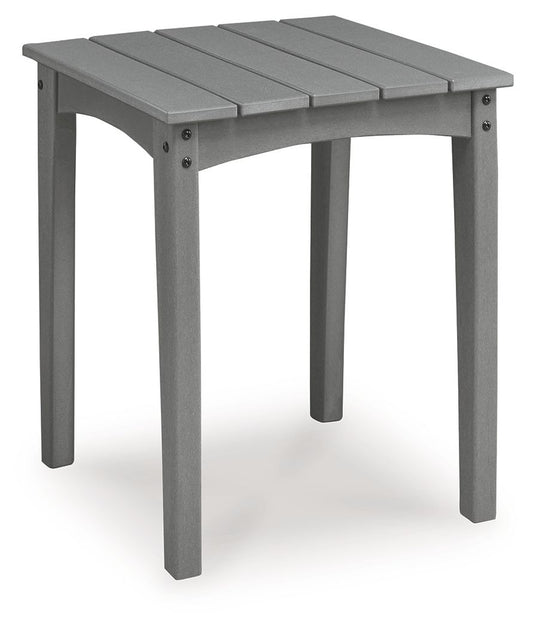 Lone View Bay - Square End Table - Gray