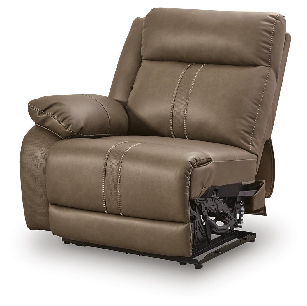Max-Media - LAF Zero Wall Power Recliner - Biscotti