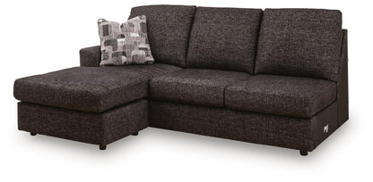 Coralene - LAF Sofa Chaise - Onyx