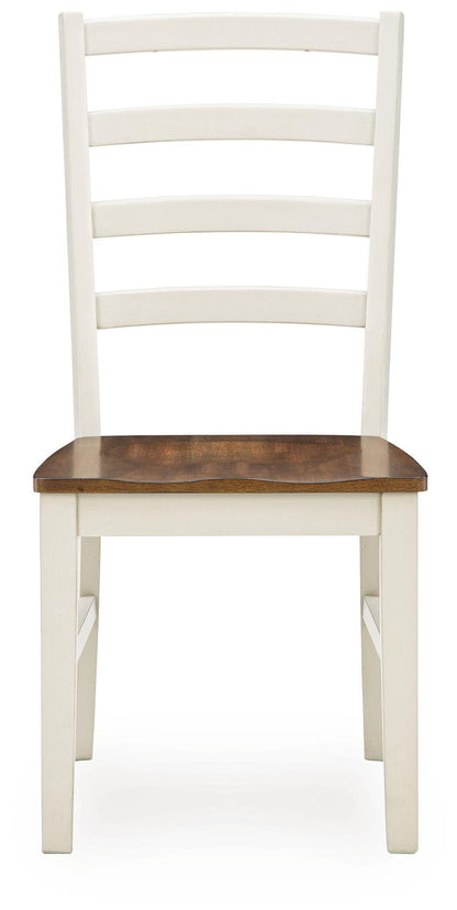 Jendanton - Dining Room Side Chair (Set of 2) - Brown / Antique White