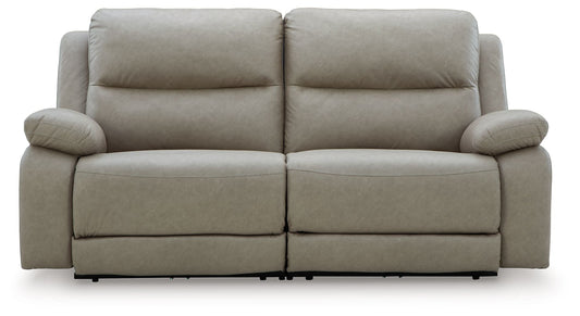 Brannigan - 2-Piece Power Reclining Loveseat - Pebble