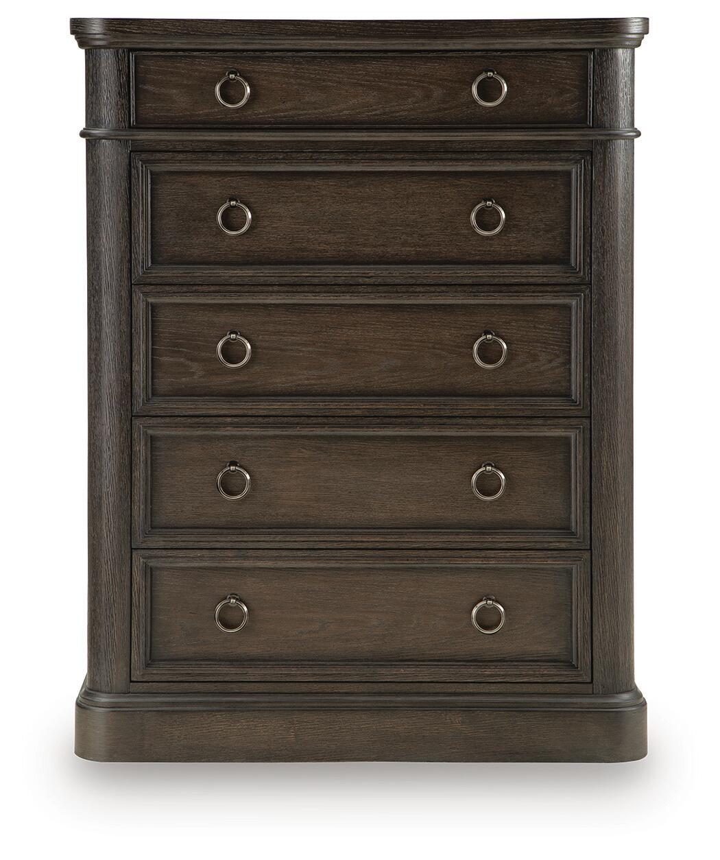 Bannette - Five Drawer Chest - Dark Brown