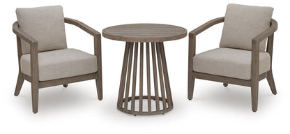 Sunset Lake - Outdoor Chairs With Cushions/Table (Set of 3) - Beige