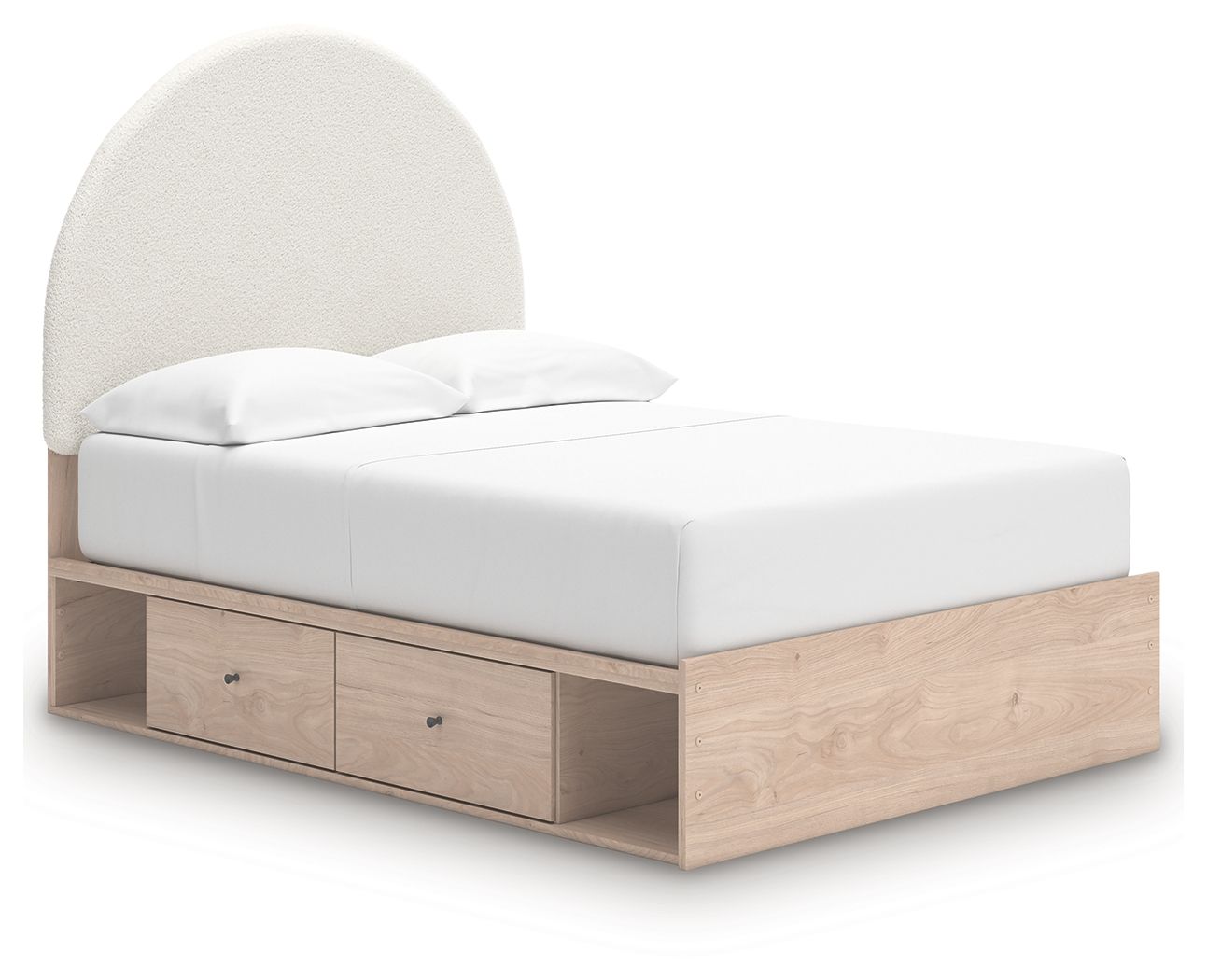 Shapella - Upholstered Panel Storage Bed