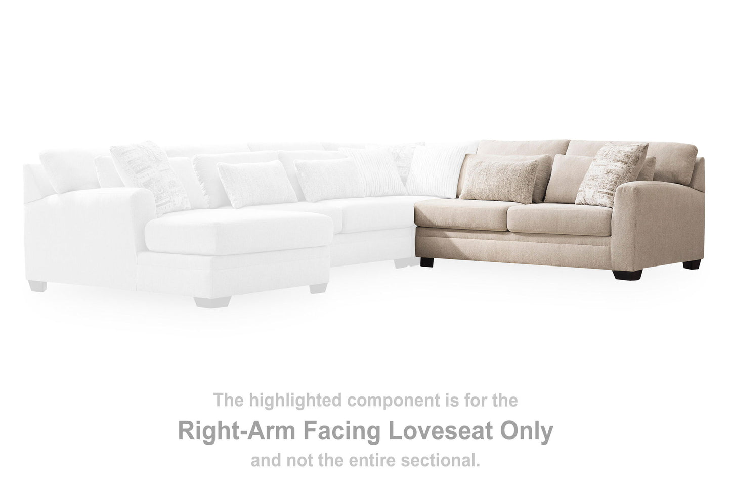 Mandi Point - RAF Loveseat - Marble