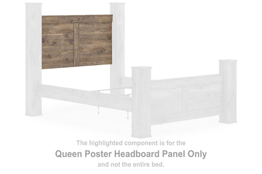 Keithland - Queen Poster Headboard Panel - Brown