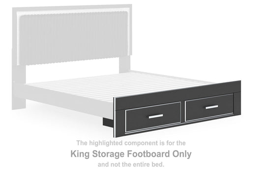 Birmonton - King Storage Footboard - Black