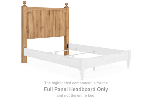 Galletyn - Full Panel Headboard - Warm Brown