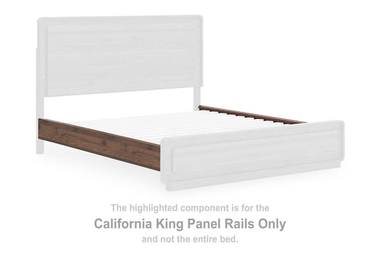 Hollinaze - California King Panel Rails - Walnut Brown