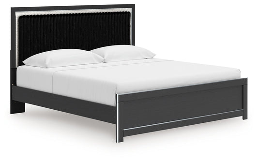 Birmonton - Upholstered Panel Bed With Roll Slats