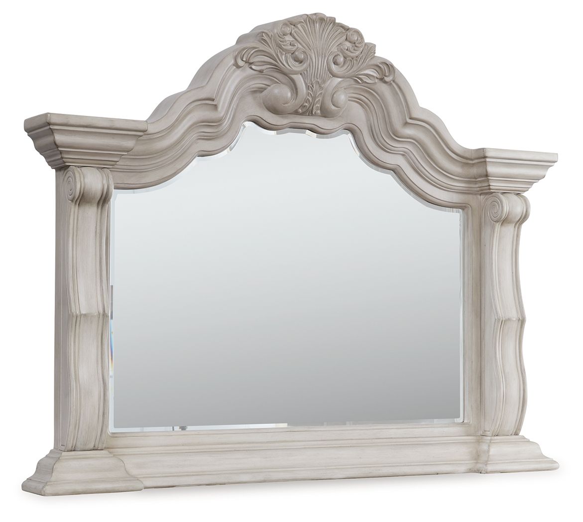 Andonhall - Bedroom Mirror - Antique White