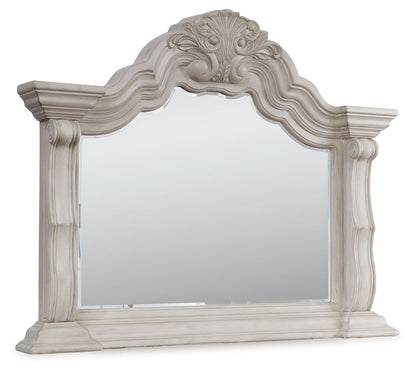 Andonhall - Bedroom Mirror - Antique White
