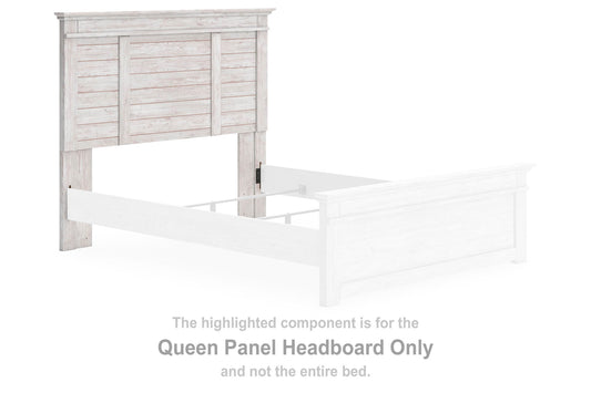 Fenderport - Queen Panel Headboard - Whitewash