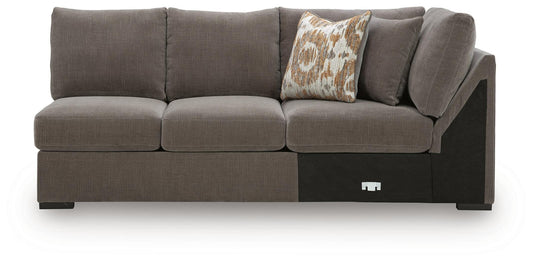 Rosston - RAF Armless Loveseat With Wedge - Espresso