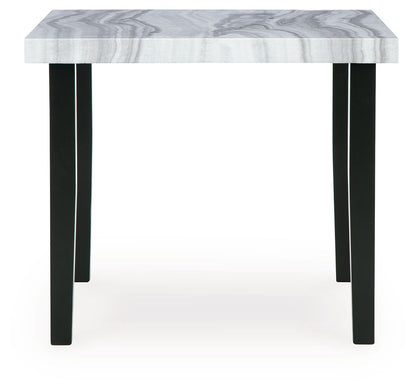 Lilyberg - Square Dining Room Counter Table - Gray / Black