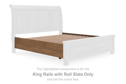 Vandenmore - King Rails With Roll Slats - Medium Brown