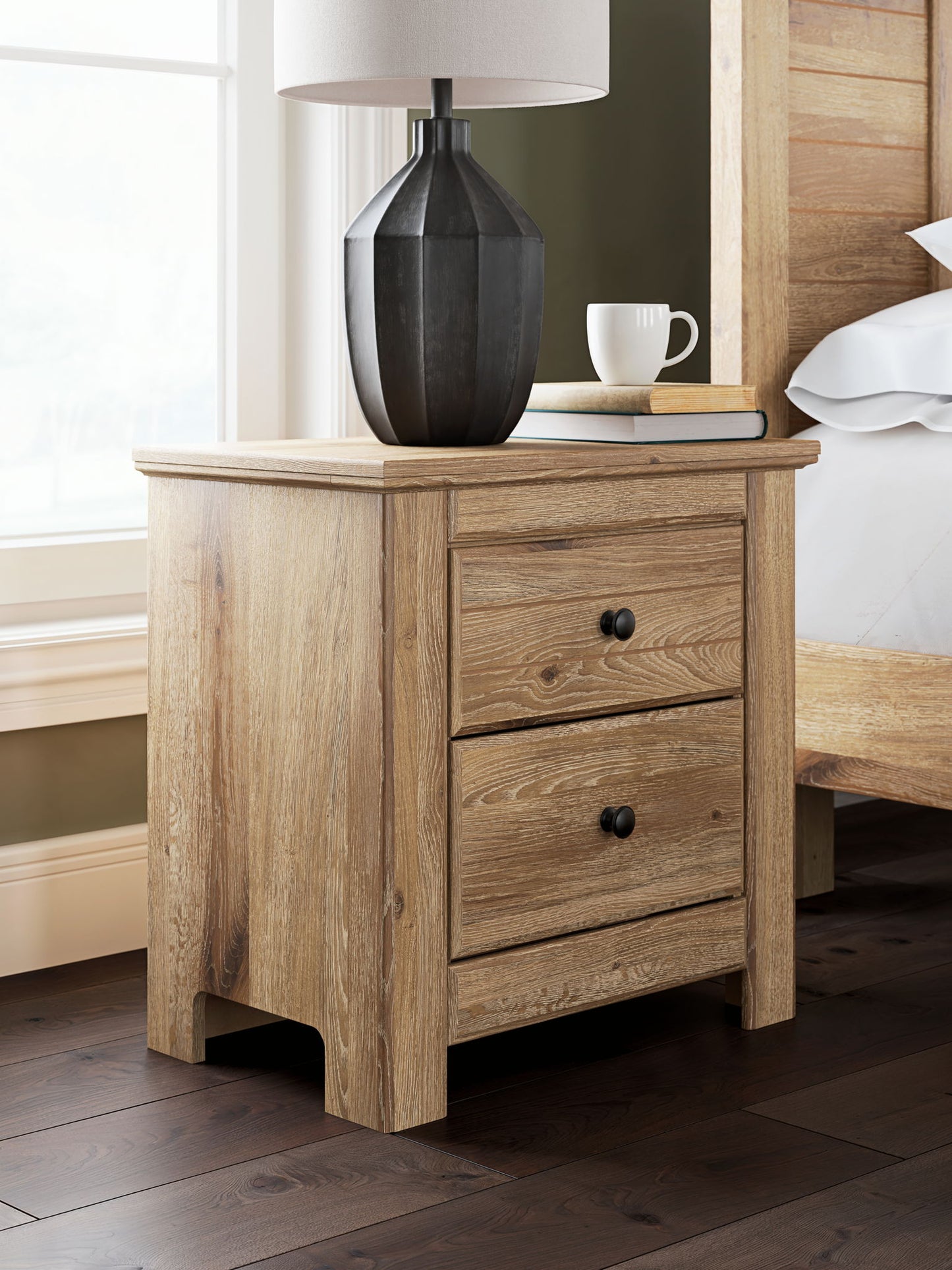 Fenderport - Two Drawer Night Stand