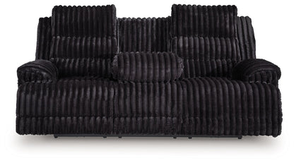 Technique - Reclining Power Sofa With Drop Down Table