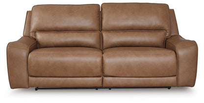 Silverbrooke - 2 Seat Power Reclining Sofa Adjustable Headrest - Caramel