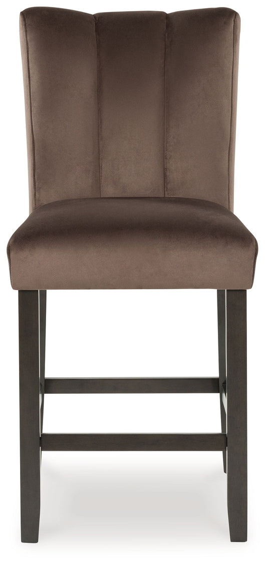 Jazmore - Upholstered Barstool (Set of 2) - Mocha