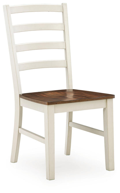 Jendanton - Dining Room Side Chair (Set of 2) - Brown / Antique White