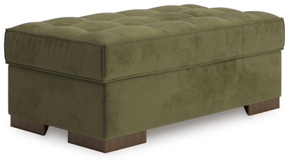 Chalcombe - Oversized Accent Ottoman - Olive
