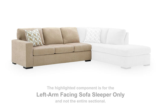 MaKaylen - LAF Full Sofa Sleeper - Almond