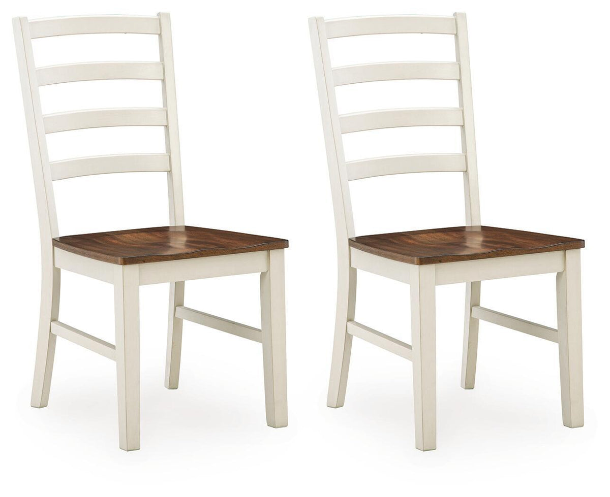Jendanton - Dining Room Side Chair (Set of 2) - Brown / Antique White