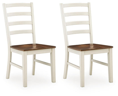 Jendanton - Dining Room Side Chair (Set of 2) - Brown / Antique White