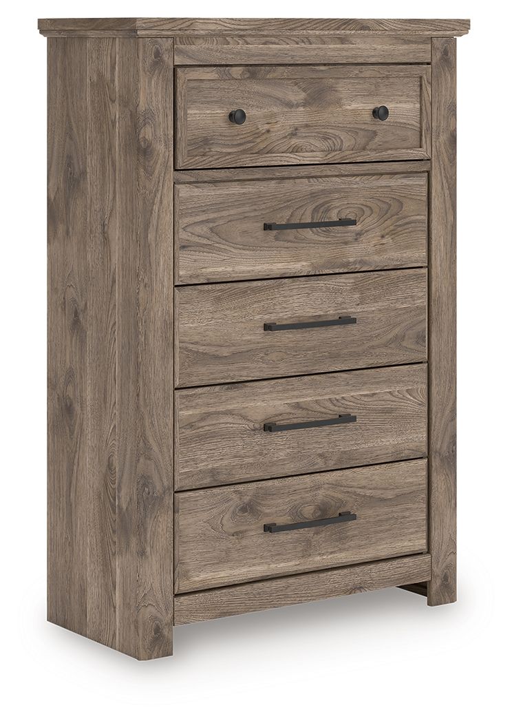 Keithland - Five Drawer Chest - Brown