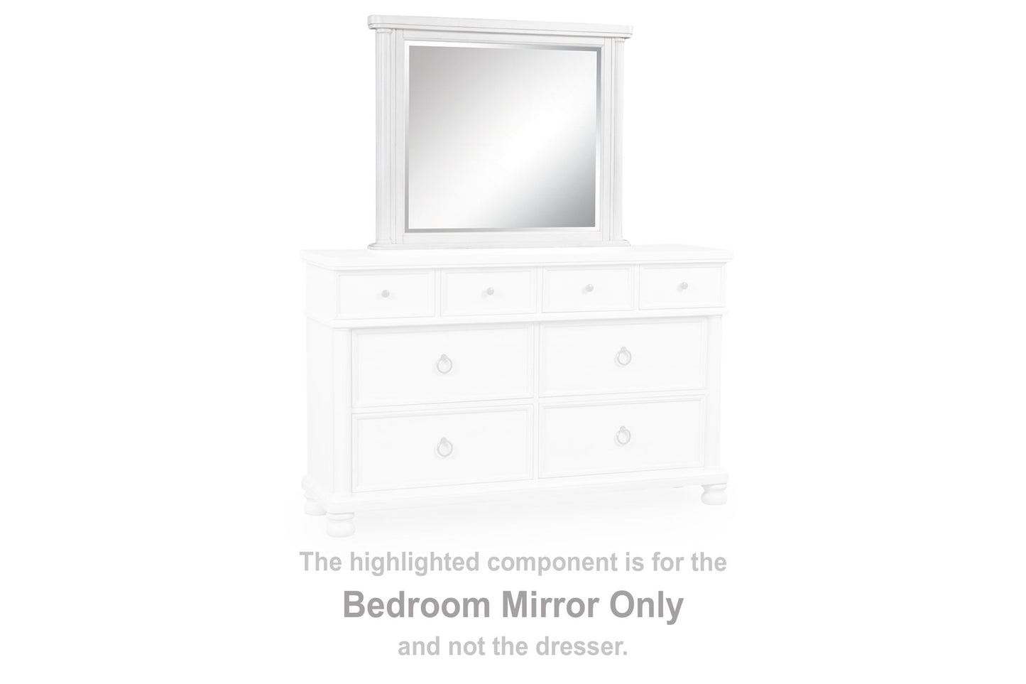 Chadworth - Bedroom Mirror - Antique White