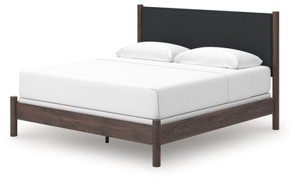 Cadmori - Upholstered Panel Bed
