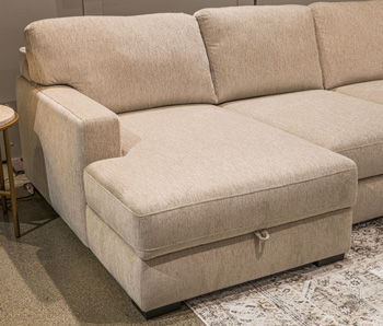 Rosedell - LAF Corner Chaise With Storage - Sand