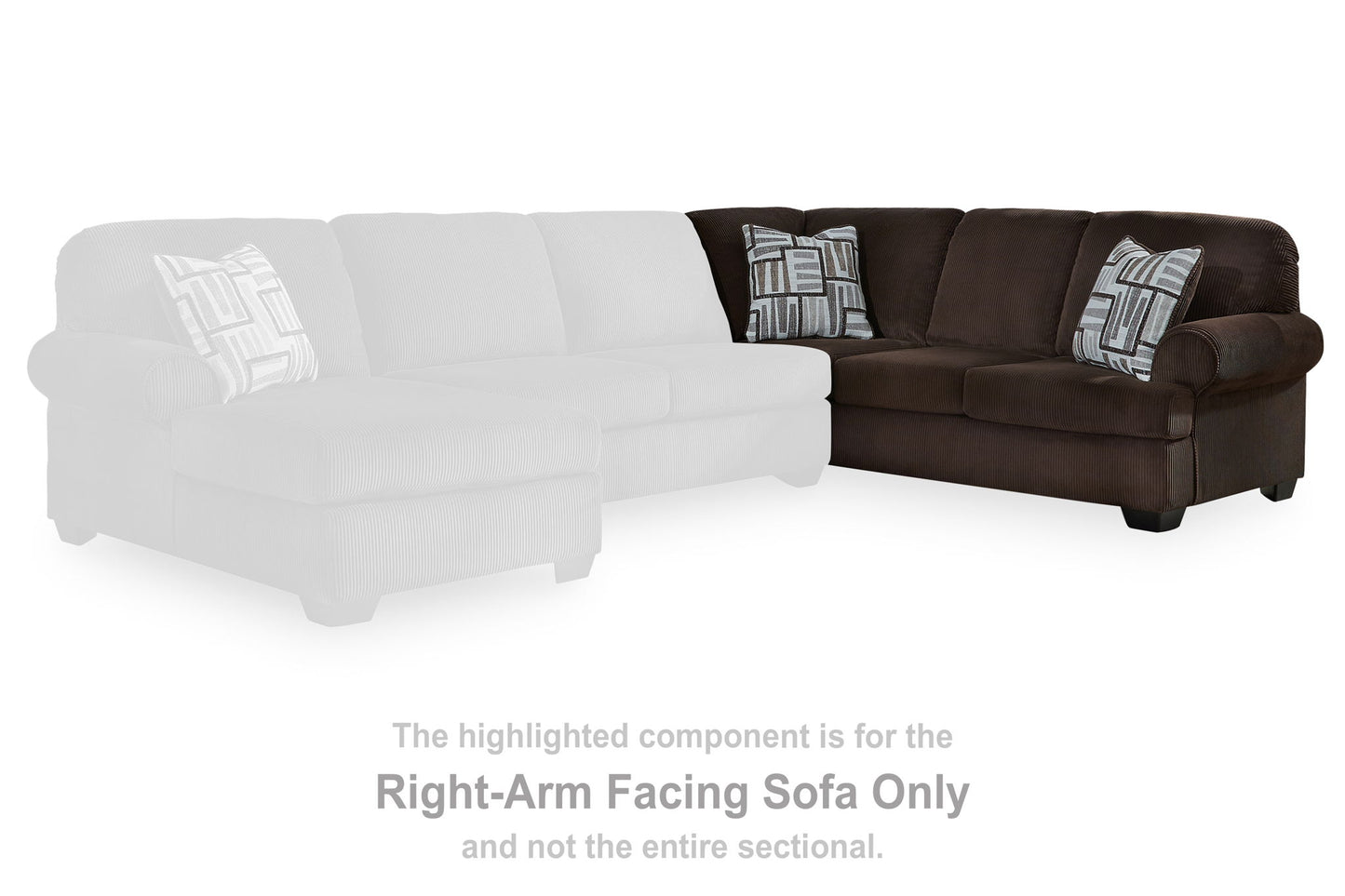 Landsings - RAF Sofa With Corner Wedge - Chocolate