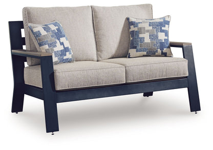Mabry Shores - Loveseat With Cushion - Blue