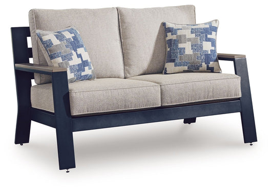 Mabry Shores - Loveseat With Cushion - Blue