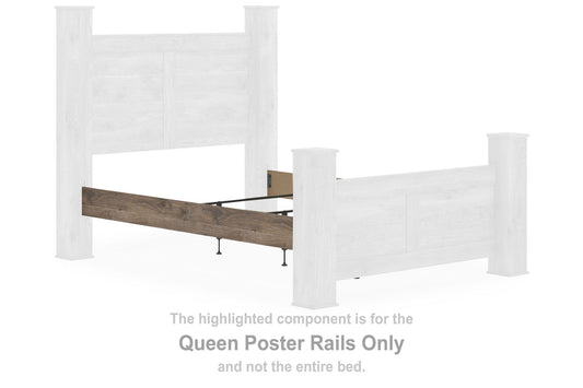Keithland - Queen Poster Rails - Brown