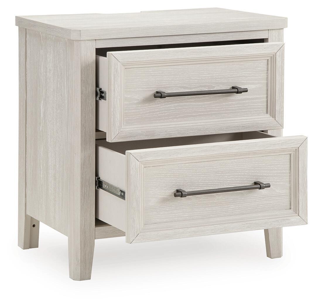 Cressenda - Two Drawer Night Stand - Dove White