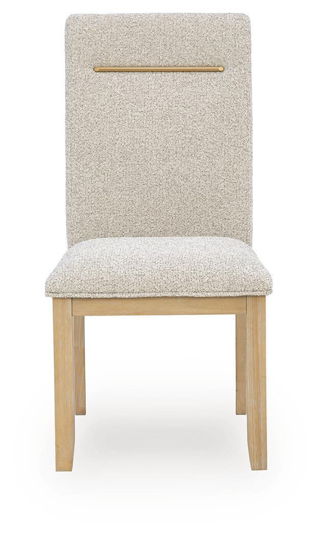 Crendlin - Dining Upholstered Side Chair (Set of 2) - Light Brown