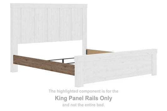 Garistyn - King Panel Rails - Light Brown