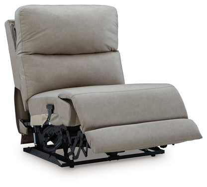 Brannigan - Power Armless Recliner With Adjustable Headrest - Pebble
