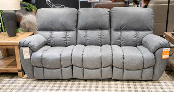 Hadrian Pike - Power Recline Sofa With Adjustable Headrest - Galaxy