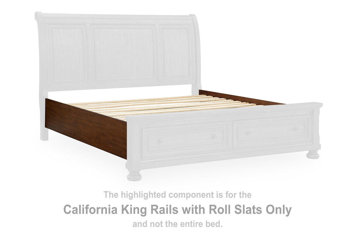Havenstein - California King Rails With Roll Slats - Warm Brown
