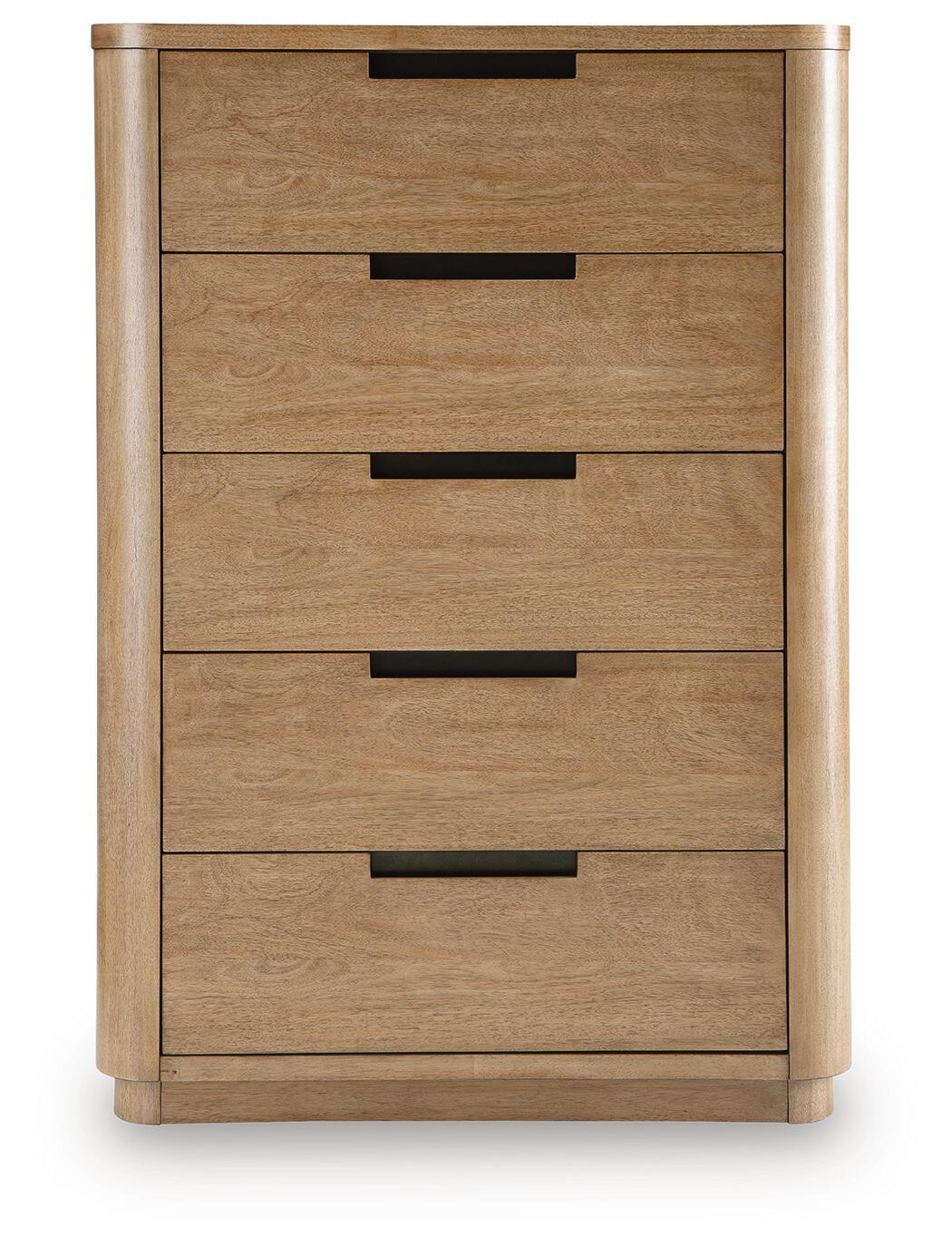 Cladian - Five Drawer Chest - Light Brown