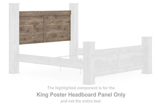 Keithland - King Poster Headboard Panel - Brown